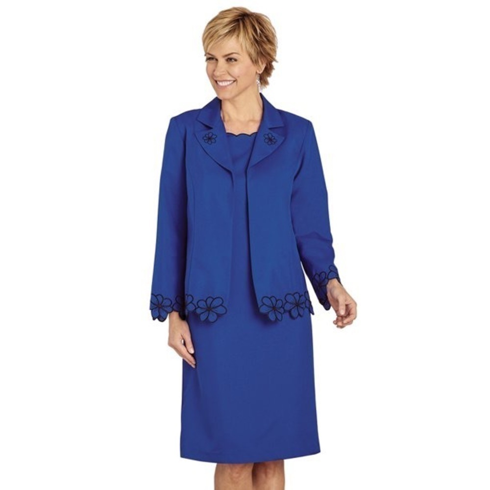 Anthony Richards Embroidered Jacket Dress - 20